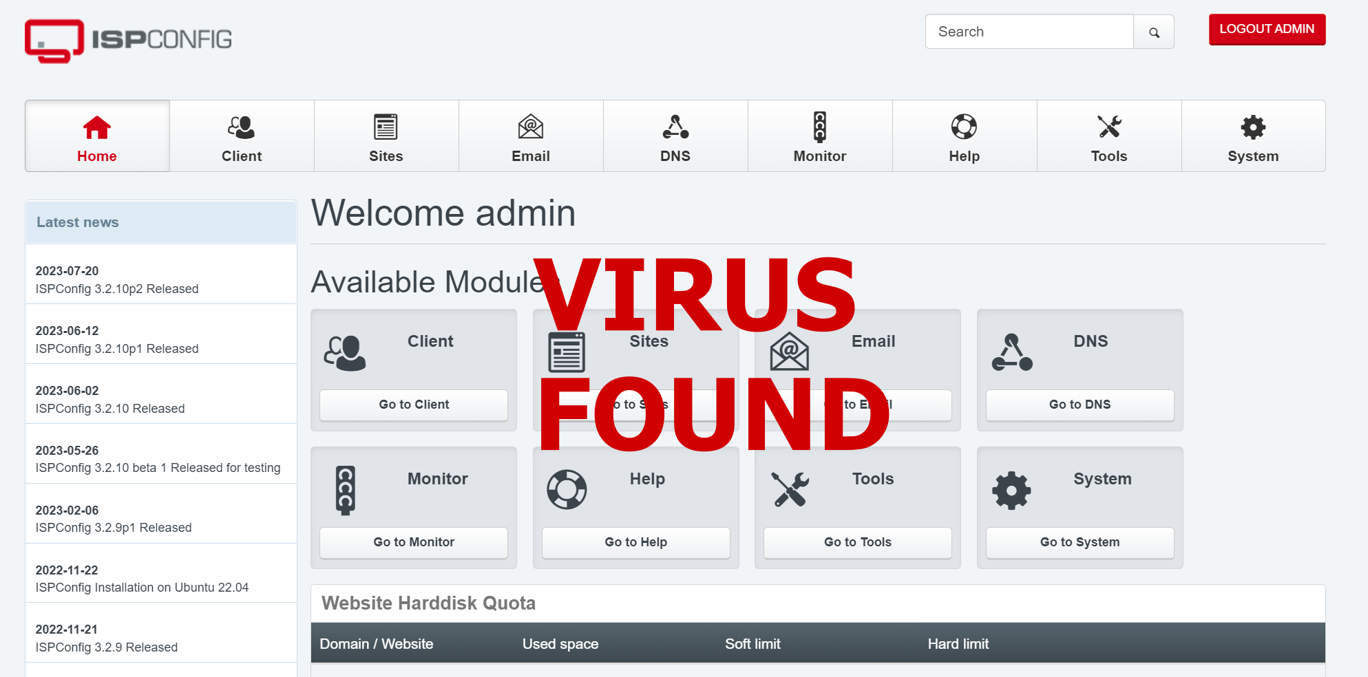 ISPCONFIG Free Virus scanning AZ Computer Solutions
